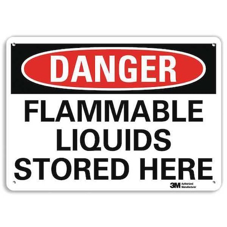 Danger Sign, 10 in H, 14 in W, Plastic, Horizontal Rectangle, English, U3-1490-NP_14X10