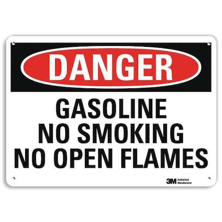 Danger Sign, 10" H, 14 in W, Plastic, Horizontal Rectangle, English, U3-1534-NP_14X10