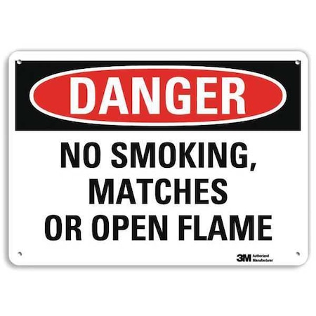 Danger Sign, 10" H, 14 in W, Plastic, Horizontal Rectangle, English, U3-1865-NP_14X10