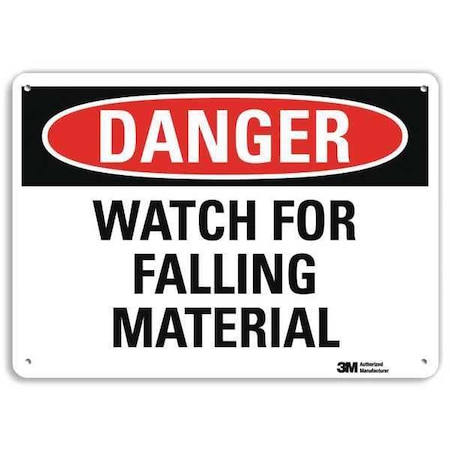Danger Sign, 10 in H, 14 in W, Plastic, Horizontal Rectangle, English, U3-2043-NP_14X10
