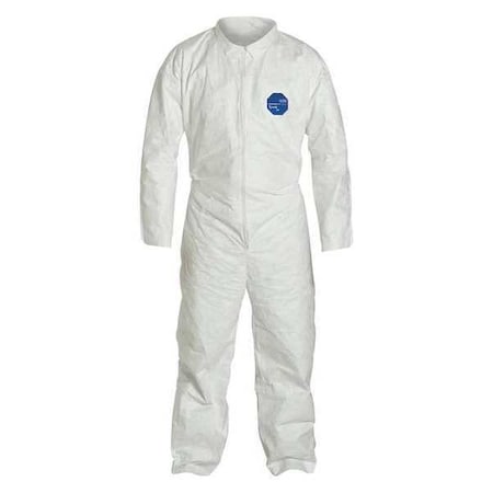 Disposable Coverallss, Collared Coverall, XL, Tyvek(R) 400, Open Wrist, Open Ankle, Serged Seam