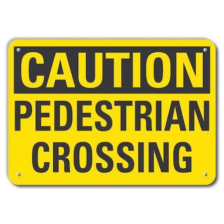 Caution Sign, 10 in H, 14 in W, Aluminum, Horizontal Rectangle, English, LCU3-0255-RA_14x10