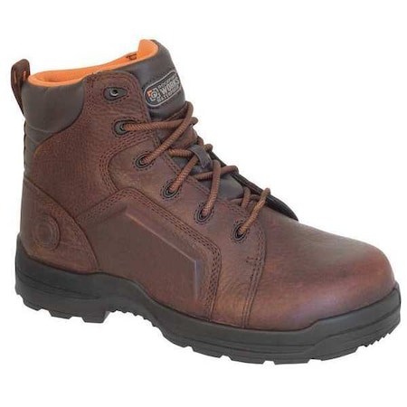 Men's 6-Inch Work Boot, 13, Composite Toe, 6 in H, Brown, RK6640