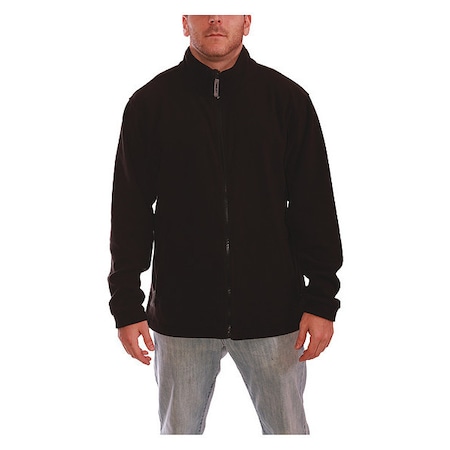 Men's Jacket, Polyester/Nylon, Zipper, Black, L