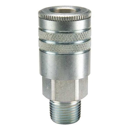 Coupler Body,Steel,MNPT,1/2 In. Pipe