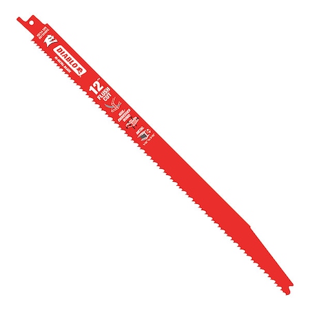 12 in L x 10/14 TPI Reciprocating Saw Blade, 5 PK