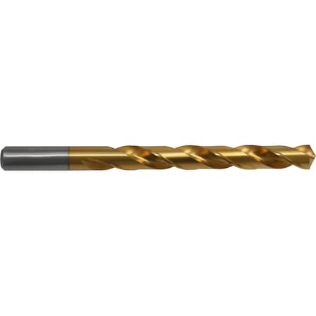 118 Degree General Purpose Jobber Length Drill Cle-Line 1898T TiN HSS RHS/RHC 1/4-E