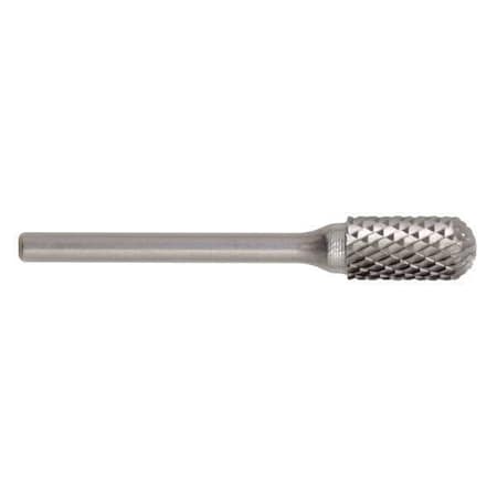 1/4x1/4 Solid Carbide Shank Double Cut Carbide SC-1 Cle-Line 1847 Cylindrical Ball Nose Bur