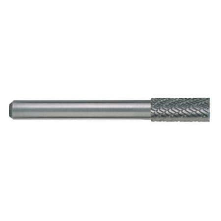 1/4x1/8 Hardened Steel Shank Double Cut Carbide SA-51 Cle-Line 1845 Cylindrical Bur w/o End Cut