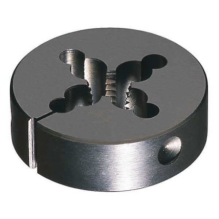 7/16-20UNF Carbon 1-1/2 Outer Diameter Round Adjustable Die Cle-Line 0610 Bright