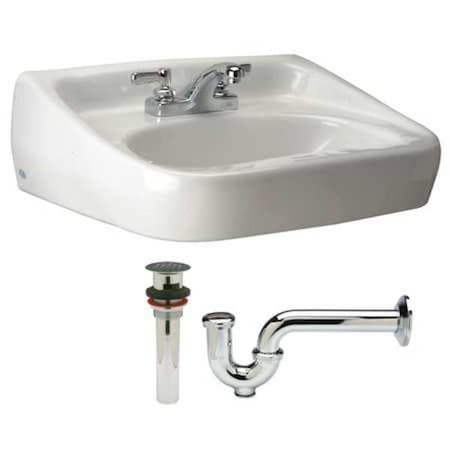 Bathroom Sink Kit,18-1/4 In. W,10 In. H