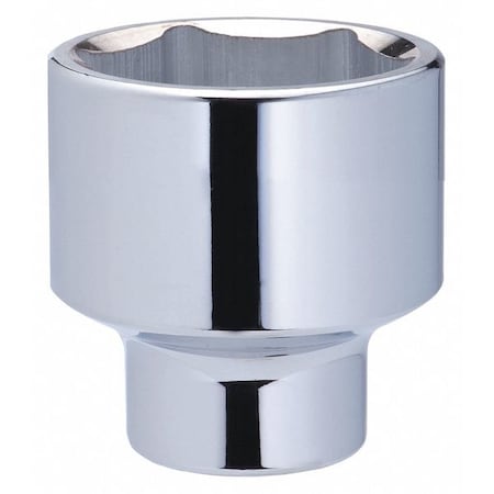 WESTWARD 3/4 in Drive, 1-1/2" SAE, Socket, 6 Points,  Steel, Chrome, 1 1/2 in
