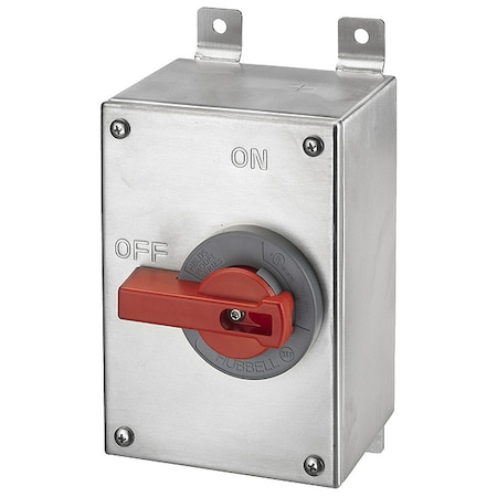 Nonfusible, Motor Disconnect Switch, Heavy Duty, 600 V, 3PST, NEMA 12K, 4, 4X