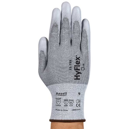 Knit Gloves, Cut Level A5 ,Dipped ,Polyurethane ,Smooth ,12 1 PR