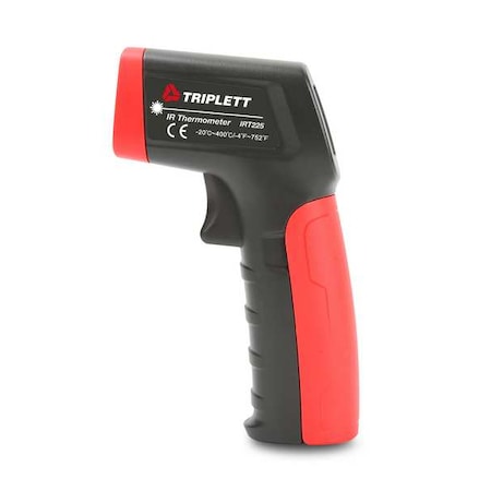 Infrared Thermometer, Fixed 0.95, -4  Degrees to 752 Degrees F F, Backlit LCD