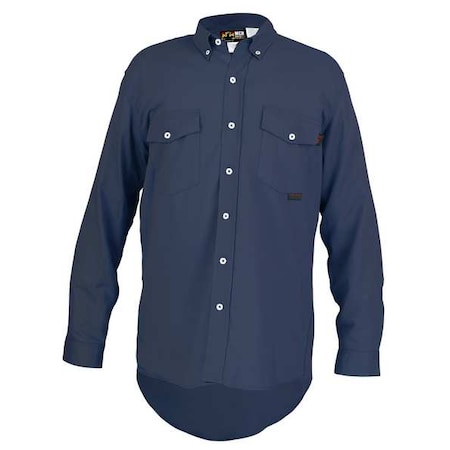 Men's FR Long Sleeve Shirt, 8.7 cal/sq cm, L, Max Comfort(TM)