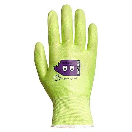 Cut-Resistant Gloves, Cut Level A9 ,Dipped ,Nitrile ,Sandy ,8 1 PR