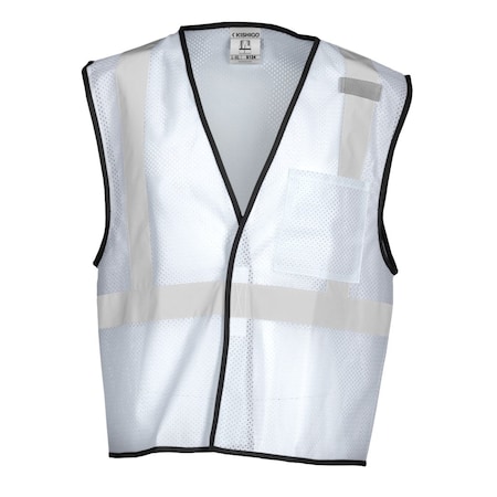 High-Visibility Vest,White,L/XL