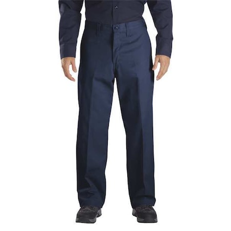 Men's Industrial Work Pants, S/M, Navy, Cotton/Polyester