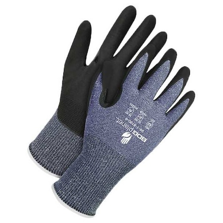 Cut-Resistant Coated Gloves, Cut Level A2 ,Nitrile ,Textured ,M (8) 1 PR