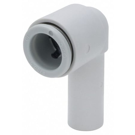 Push-Fit Elbow Fitting, Push-to-Connect x Push-to-Connect, 12mm Tube OD, Plastic