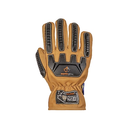 Work Gloves, Drivers, L, Leather, PR