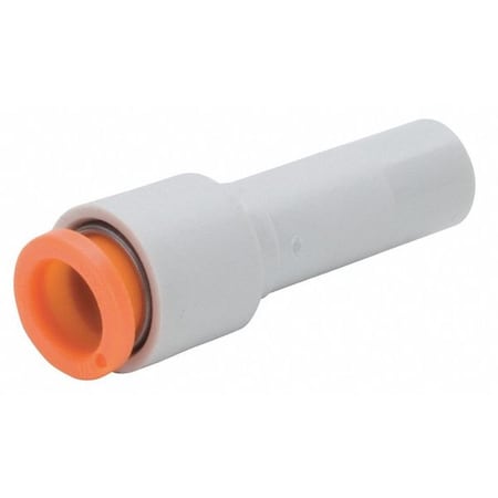 Push-Fit Adapter Fitting, Push-to-Connect x Push-to-Connect, 5/16 in Tube OD, Plastic