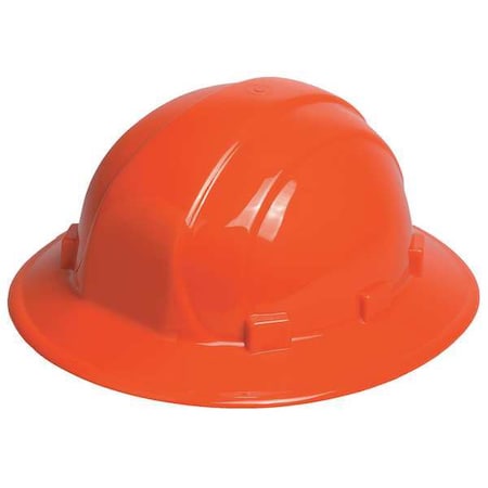 Hard Hat, Omega II, Polyethylene, 6 Point Ratchet, Type 1, Class E, Orange