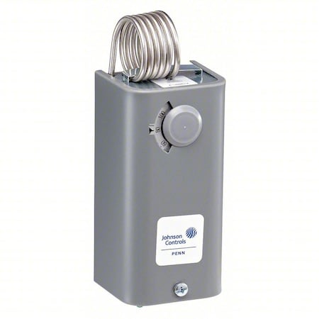 Line Voltage Mechanical Thermostat,Heat or Cool,30 to 110F, 3.5F Differential,24 to 277V AC,1C/1H