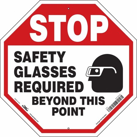 Safety Sign,24" W,24" H,0.032" Thickness, 467A84