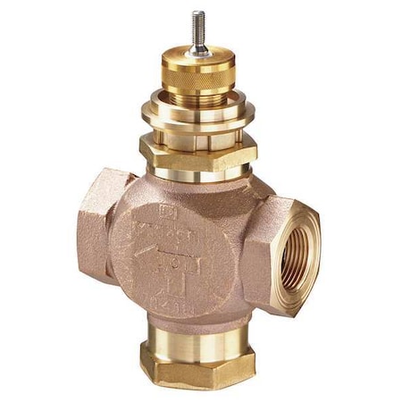 Globe Valve,3-Way Mixing,1-1/4 In,(F)NPT