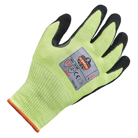 Coated Gloves, Cut Level A4 ,Dipped ,Foam Nitrile ,Sandy ,L 1 PR