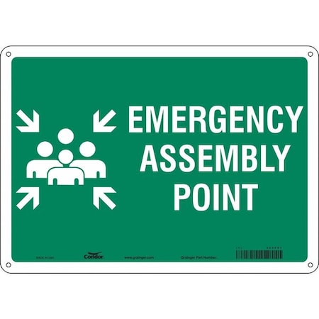 Safety Sign,14" Wx10" H,0.055" Thickness