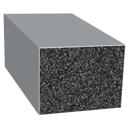 Rubber Seal, Rectangle, 0.75"W x 25 ft.