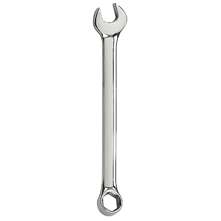 13mm Combination Wrench, 6-Point Box End, 15-Degree Offset, Chrome Finish, Metric