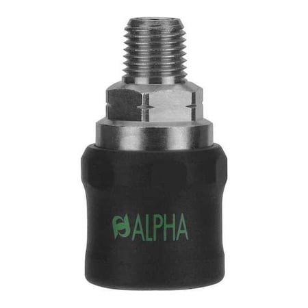 Safety Exhaust Coupler,3/8",Brass
