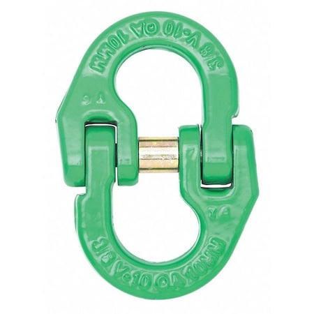 5/8"  Quik-Alloy Coupling Link, Grade 100, Painted Green
