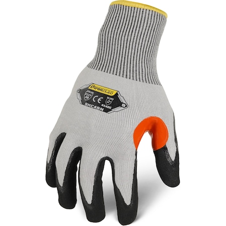 Knit Work Glove, Cut Level A5 ,Nitrile ,Sandy ,2XL 1 PR