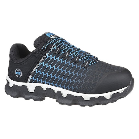 Men's Athletic Shoe, Nylon Upper, Polyurethane Outsole, Black/Blue, 9 1/2
