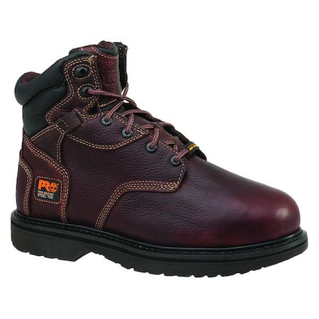 Men's 6-Inch Work Boot, 10 W, Burgundy, 50504