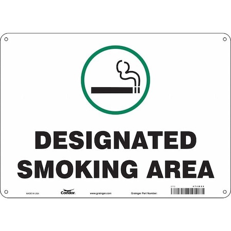 Safety Sign, 10" H, 14 in W, Polyethylene, Horizontal Rectangle, English, 474M28