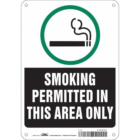 Safety Sign, 10" H, 7 in W,  Horizontal Rectangle, English, 474N03