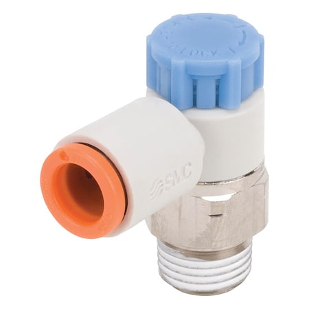 Speed Control Valve,3/8 In Tube,1/4 In