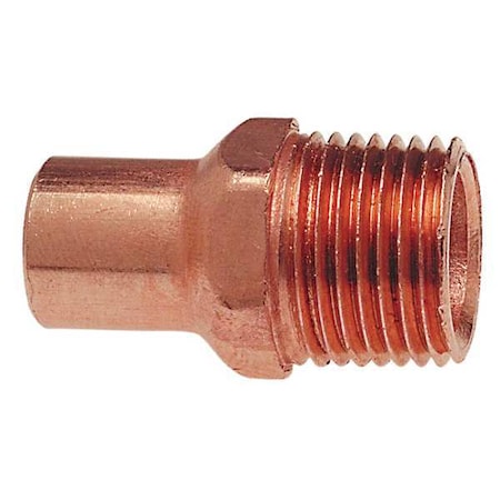 3/8" NOM FTG x 3/8" MNPT Copper Adapter