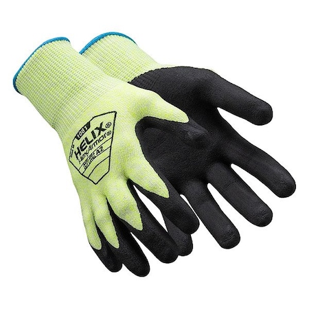 Knit Gloves, Cut Level A2 ,Nitrile ,Textured ,M 1 PR