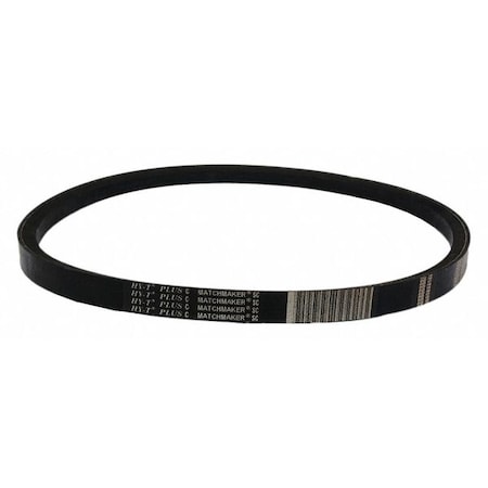 C225 Classical V-Belt, 229 in Outside Length, 7/8 in Top Width, 17/32" Thickness, 1 Ribs