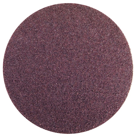 Hook-and-Loop Surface Conditioning Disc, 3" Dia, No Hole, Aluminum Oxide, 80 Grit, Non-Woven Type