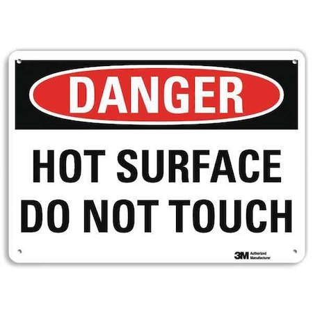 Danger Sign, 10 in H, 14 in W, Aluminum, Horizontal Rectangle, English, U3-1660-NA_14x10