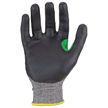 Knit Gloves, Cut Level A2 ,Dipped ,Foam Nitrile ,Smooth ,L 1 PR
