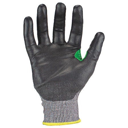 Knit Gloves, Cut Level A2 ,Dipped ,Polyurethane ,Smooth ,2XL 1 PR